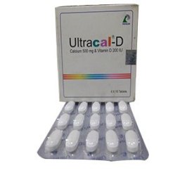 [object object] Home Ultracal D calcium 500mg Vitamin D 200 IU