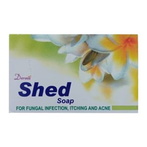 Derma Shed Soap bar with Sulfur 10% and Salicylic Acid 3% for acne treatment.