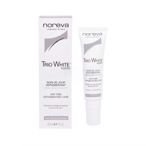 Noreva Trio White XP Anti-Dark Spot Day Care Serum 30ml bottle, front view.